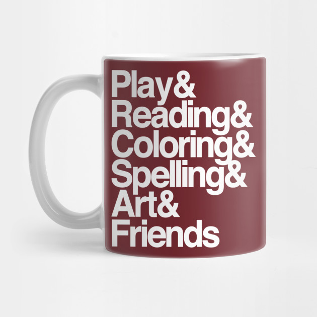 Play & Reading & Coloring & Spelling & Art & Friends